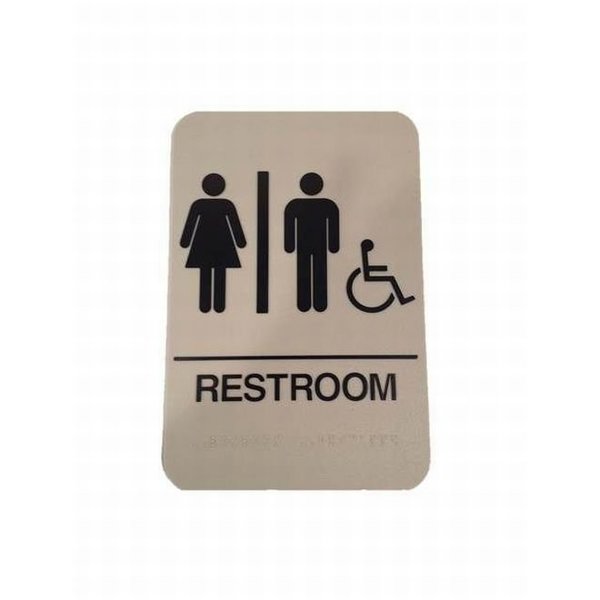 Don-Jo Men / Women / Handicap ADA Tan Bathroom Sign HS905032